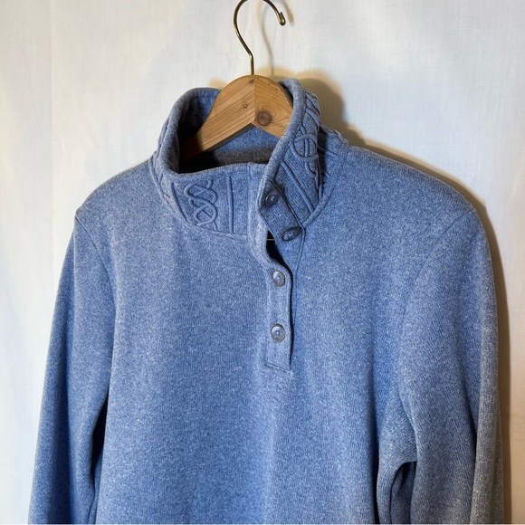 Merrill 1/4 button up pull over women’s Large Blue - Picture 4 of 10